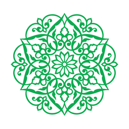 Wall Stickers Paster Paper Lotus Mandala Ornament Buddhism It Won'T Fall Off