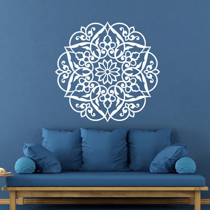 Wall Stickers Paster Paper Lotus Mandala Ornament Buddhism It Won'T Fall Off