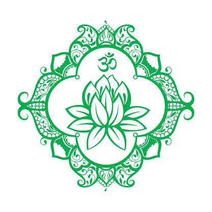 Wall Vinyl Sticker Decor Lotus Mandala Ornament Buddhism Personalized Customization