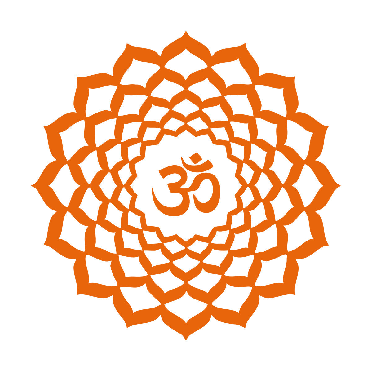 Vinyl Art Sticker Lotus Om Sanskrit Character Buddhism Mandala Car Body Decoration