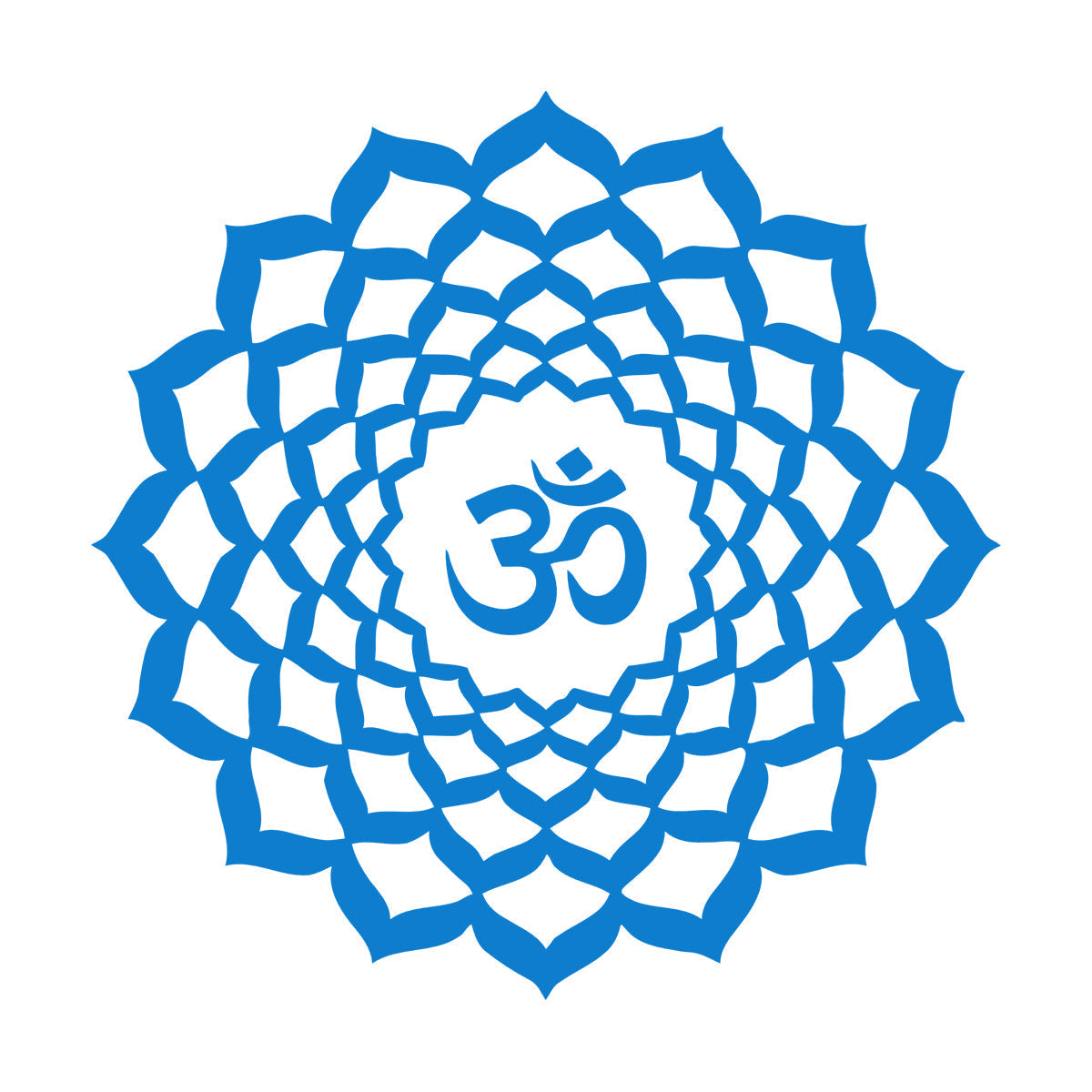 Vinyl Art Sticker Lotus Om Sanskrit Character Buddhism Mandala Car Body Decoration