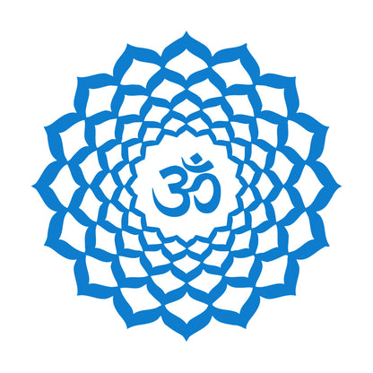 Vinyl Art Sticker Lotus Om Sanskrit Character Buddhism Mandala Car Body Decoration