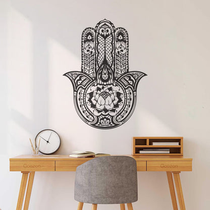 Wall Decals Lotus Yoga Hamsa Amulet Buddhism Do Not Damage The Wall Surface