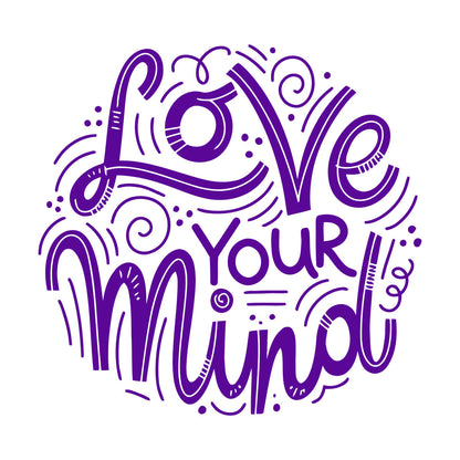 Mural And Wall Vinyl Decal Love Your Mind Inspirational Quote Phrase Easy Installation