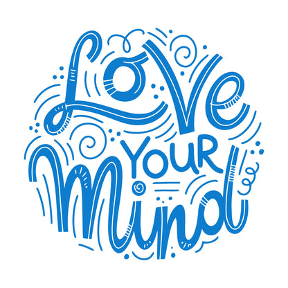 Mural And Wall Vinyl Decal Love Your Mind Inspirational Quote Phrase Easy Installation