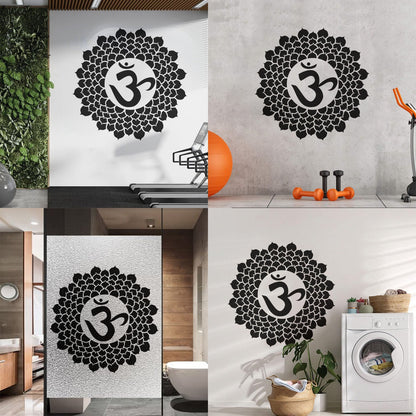 Wall Vinyl Sticker Decor Mandala Om Hindu Sanskrit Buddhism Multiple Size Options