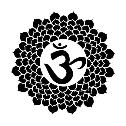 Wall Vinyl Sticker Decor Mandala Om Hindu Sanskrit Buddhism Multiple Size Options