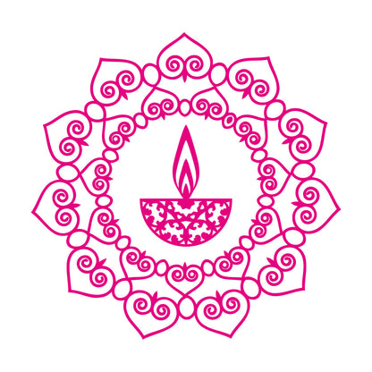 Wall Stickers Mandala Buddhism Candle Talisman It Won'T Fall Off