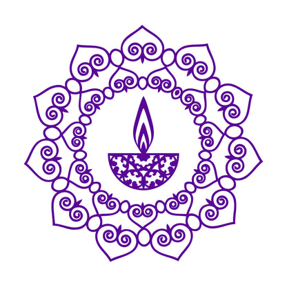 Wall Stickers Mandala Buddhism Candle Talisman It Won'T Fall Off