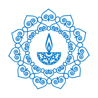 Wall Stickers Mandala Buddhism Candle Talisman It Won'T Fall Off