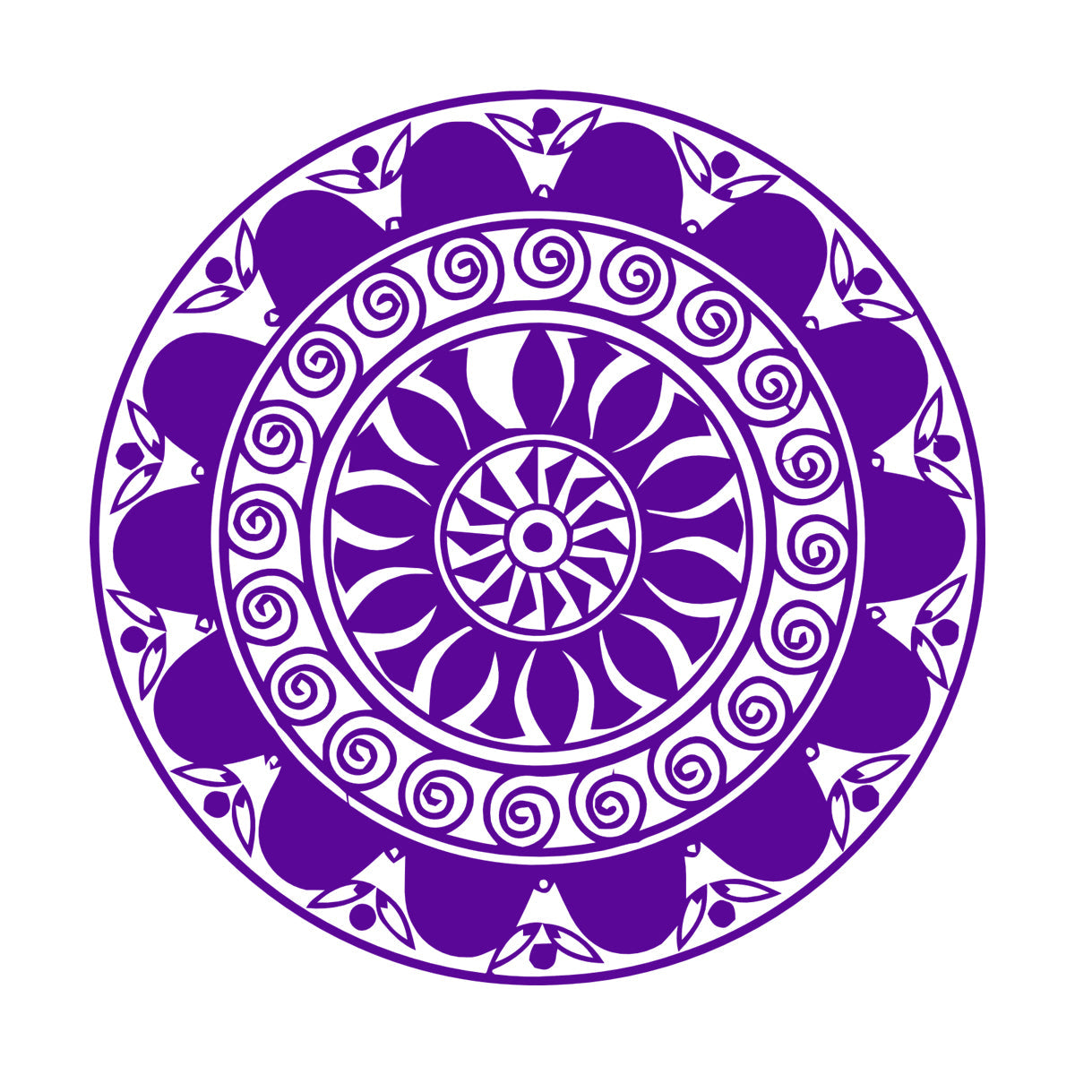 Vinyl Art Sticker Mandala Buddhism Hinduism Meditation Can Modify And Add Information