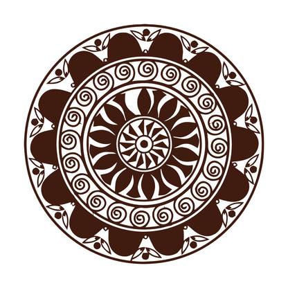 Vinyl Art Sticker Mandala Buddhism Hinduism Meditation Can Modify And Add Information