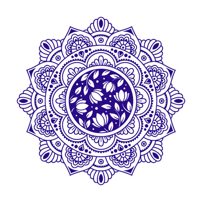 Lettering Decals Mandala Circle Floral Ornament Meditation Wall Beautification