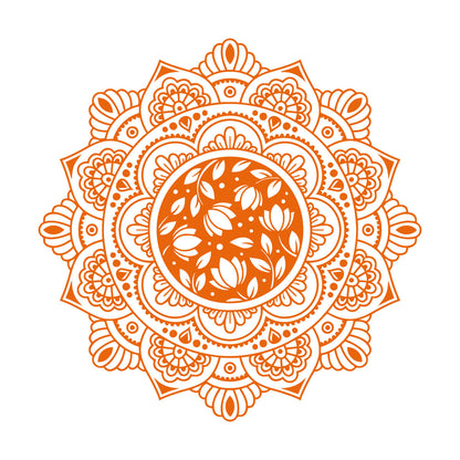 Lettering Decals Mandala Circle Floral Ornament Meditation Wall Beautification