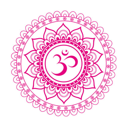 Vinyl Wall Stickers Mandala Lotus Om Hindu Hinduism Store Decoration