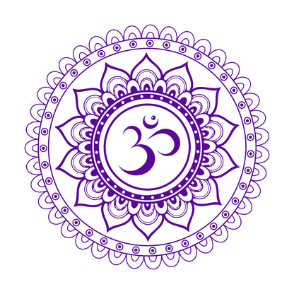 Vinyl Wall Stickers Mandala Lotus Om Hindu Hinduism Store Decoration