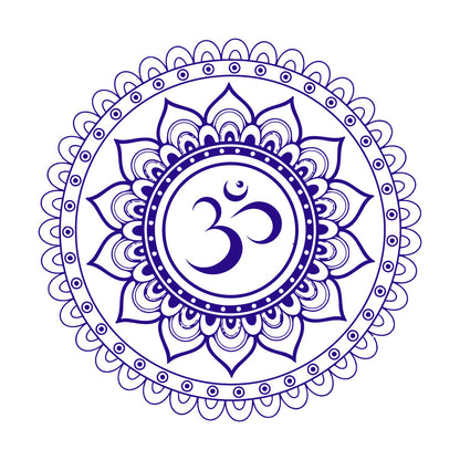 Vinyl Wall Stickers Mandala Lotus Om Hindu Hinduism Store Decoration
