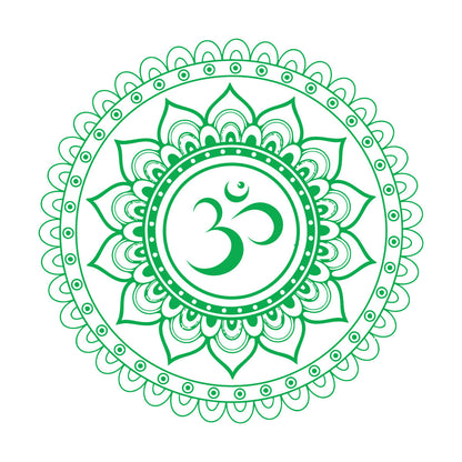Vinyl Wall Stickers Mandala Lotus Om Hindu Hinduism Store Decoration