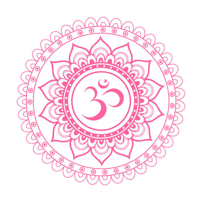 Vinyl Wall Stickers Mandala Lotus Om Hindu Hinduism Store Decoration