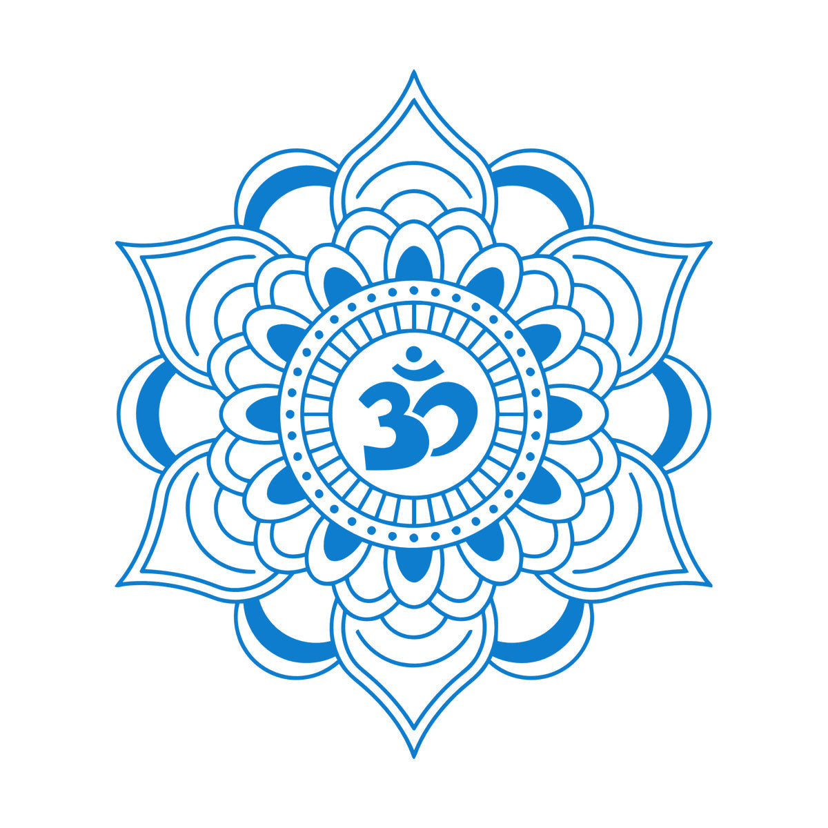 Vinyl Wall Decals Mandala Lotus Talisman Buddhism Hinduism Removable Without Leaving Glue