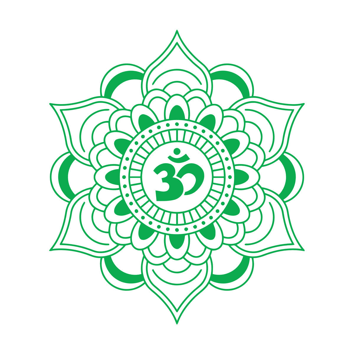 Vinyl Wall Decals Mandala Lotus Talisman Buddhism Hinduism Removable Without Leaving Glue