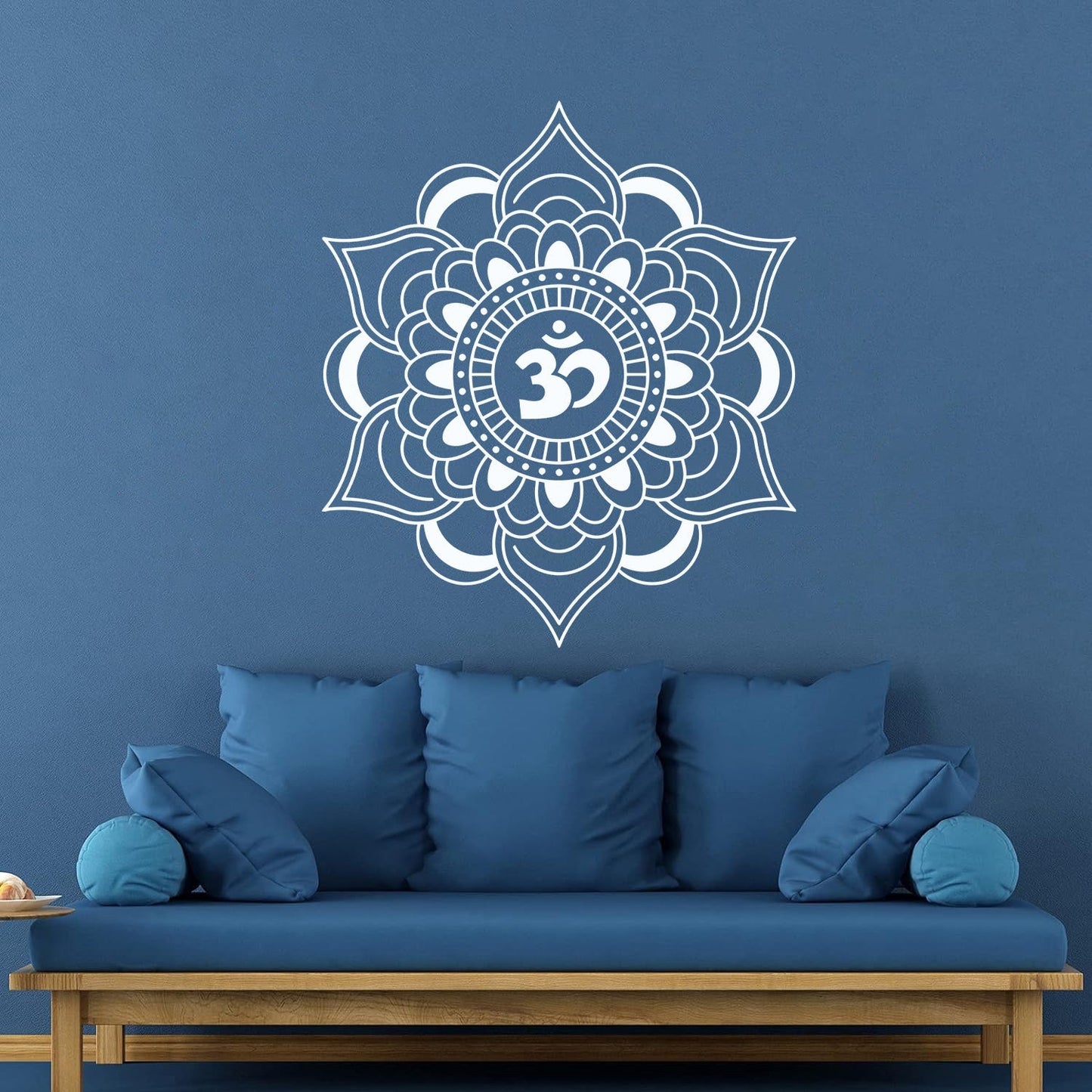 Vinyl Wall Decals Mandala Lotus Talisman Buddhism Hinduism Removable Without Leaving Glue