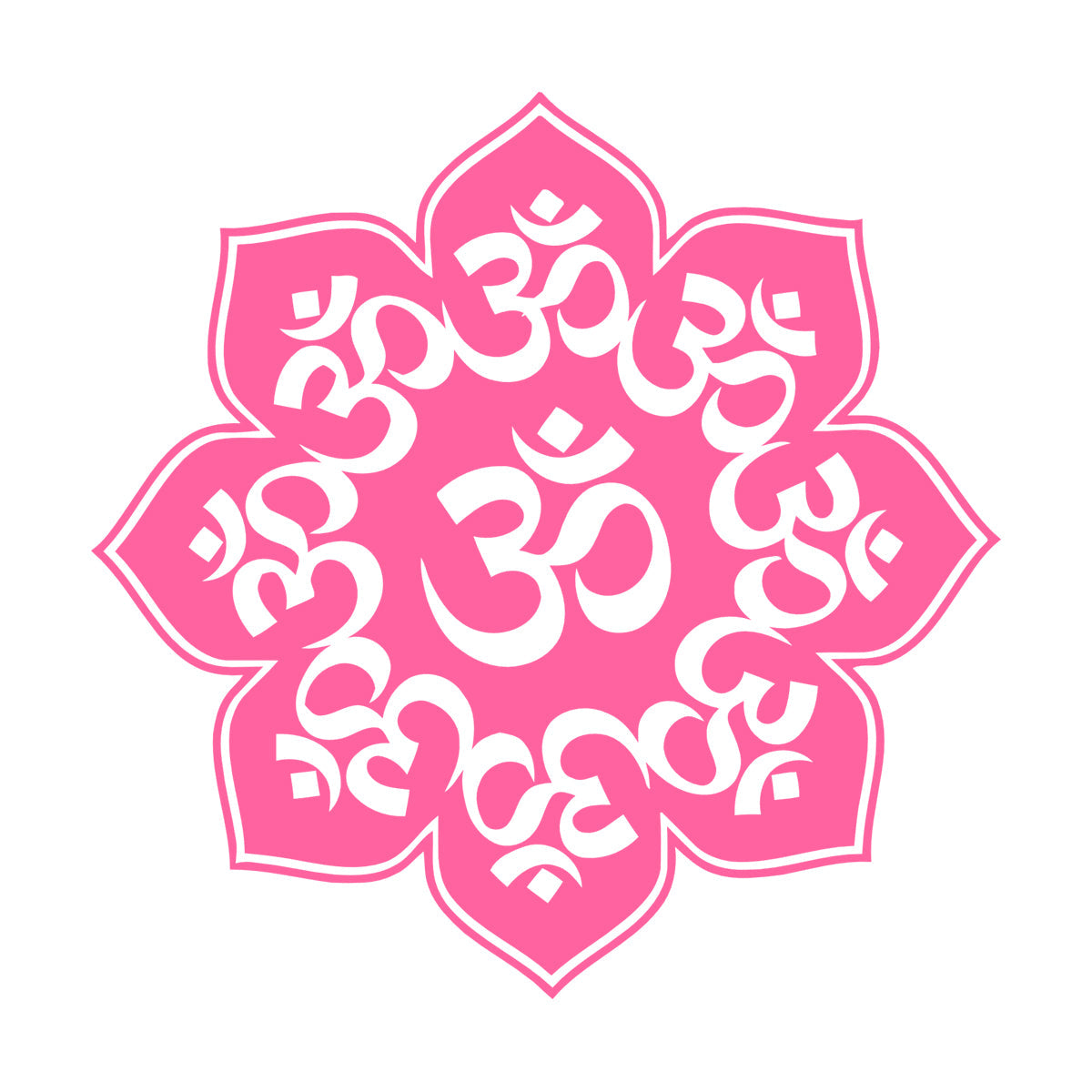 Mandala Mantra Om Hinduism Engraving Decals Self Adhesive