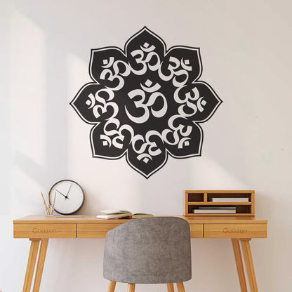 Mandala Mantra Om Hinduism Engraving Decals Self Adhesive