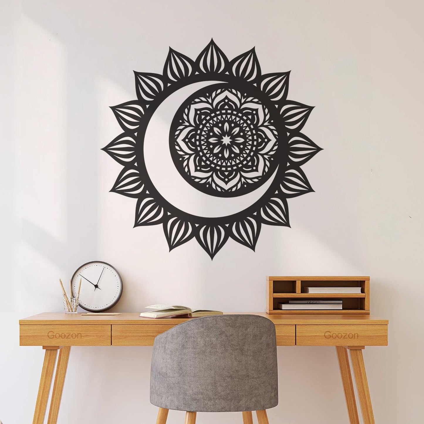 Mural And Wall Vinyl Decal Mandala Meditation Sun And Moon Do Not Damage The Wall Surface