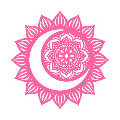 Mural And Wall Vinyl Decal Mandala Meditation Sun And Moon Do Not Damage The Wall Surface