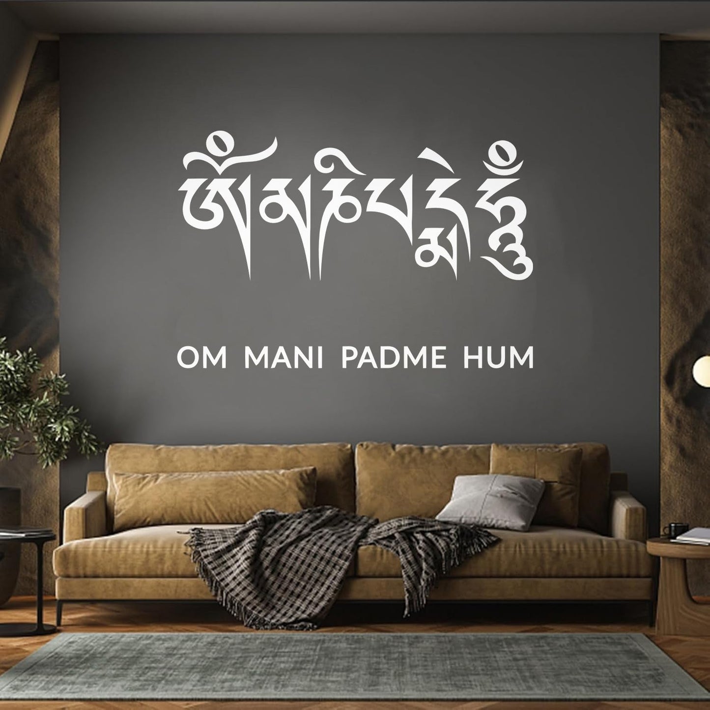 Mantra Sanskrit Calligraphy Spirituality Buddhism Vinyl Wall Stickers Car Body Decoration