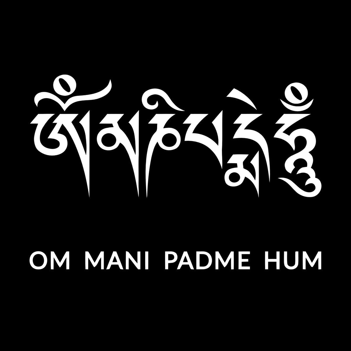 Mantra Sanskrit Calligraphy Spirituality Buddhism Vinyl Wall Stickers Car Body Decoration