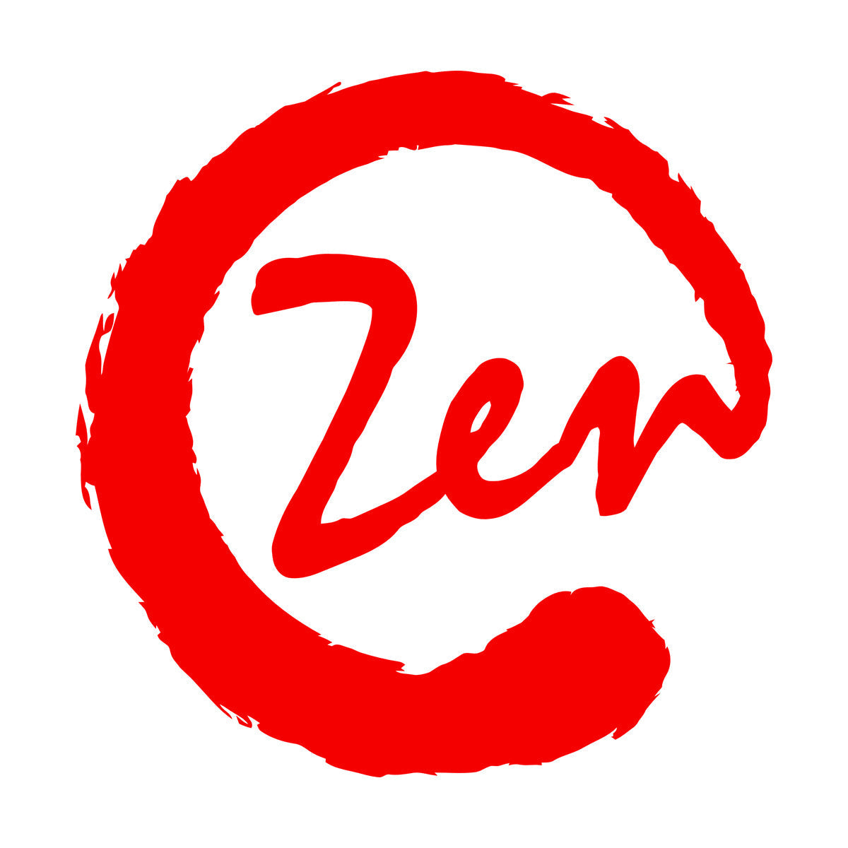 Fine Carving Stickers Meditation Circle Enso Zen Balance Calligraphy Asian Do Not Damage The Wall Surface