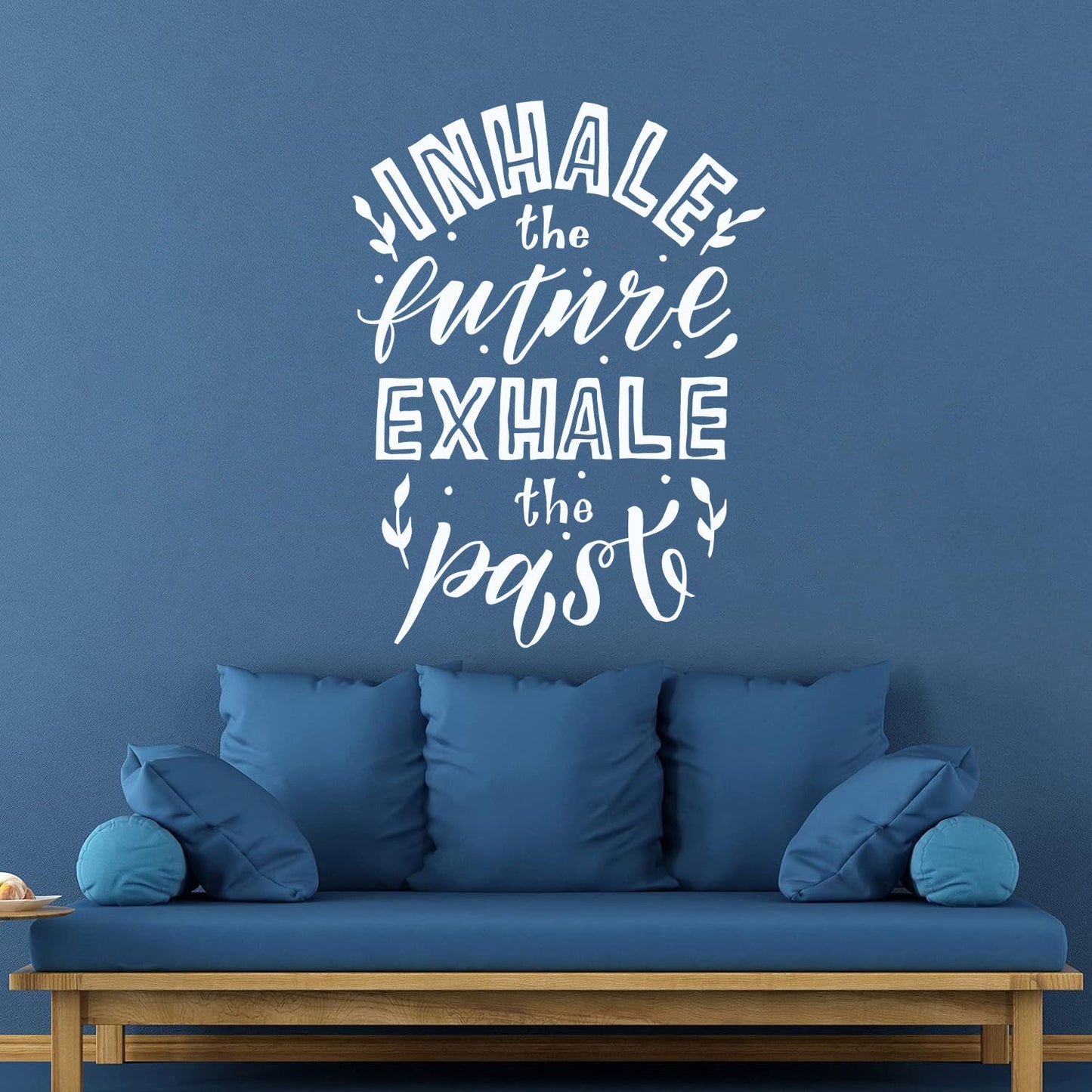 Lettering Decals Meditation Relax Inhale Exhale Words Quote Multiple Size Options