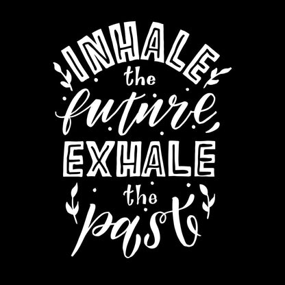 Lettering Decals Meditation Relax Inhale Exhale Words Quote Multiple Size Options