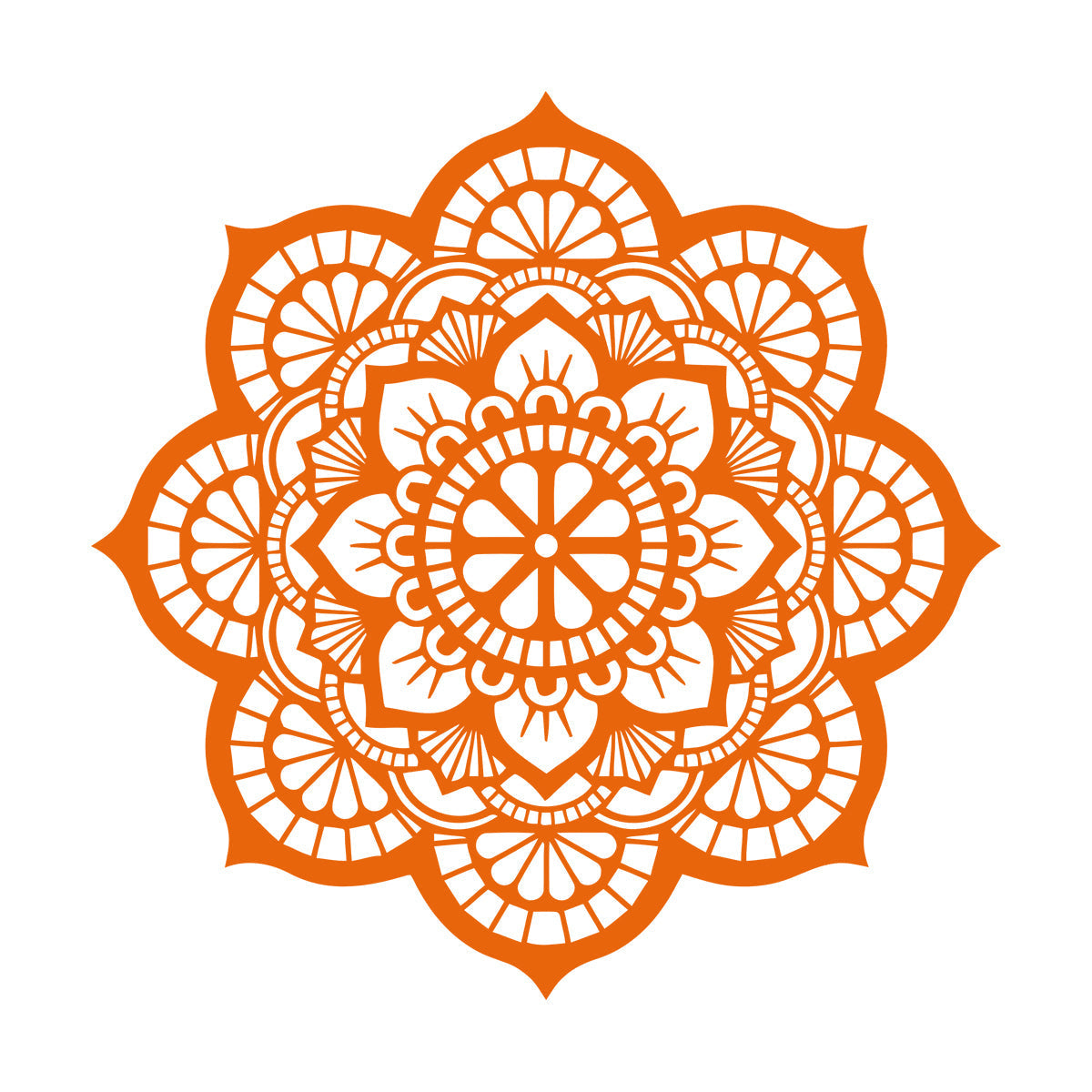 Wall Decals Paster Paper Meditation Circle Ornament Pattern Beautiful Mandala Personalized Customization