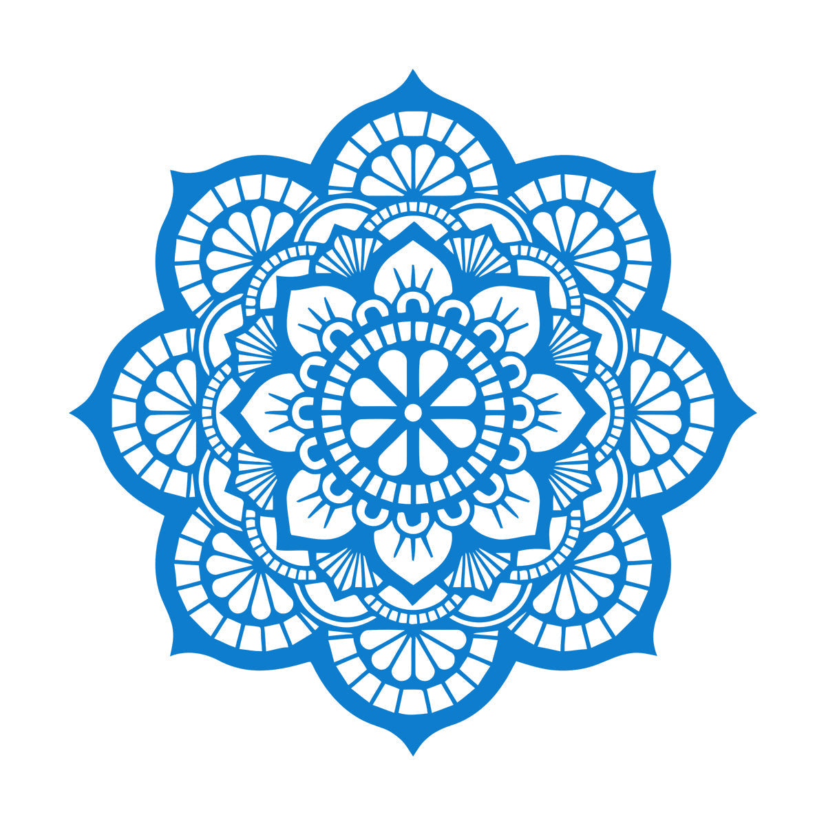 Wall Decals Paster Paper Meditation Circle Ornament Pattern Beautiful Mandala Personalized Customization