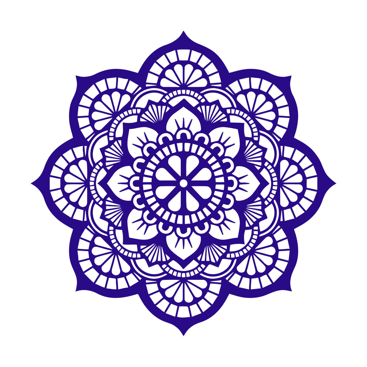 Wall Decals Paster Paper Meditation Circle Ornament Pattern Beautiful Mandala Personalized Customization