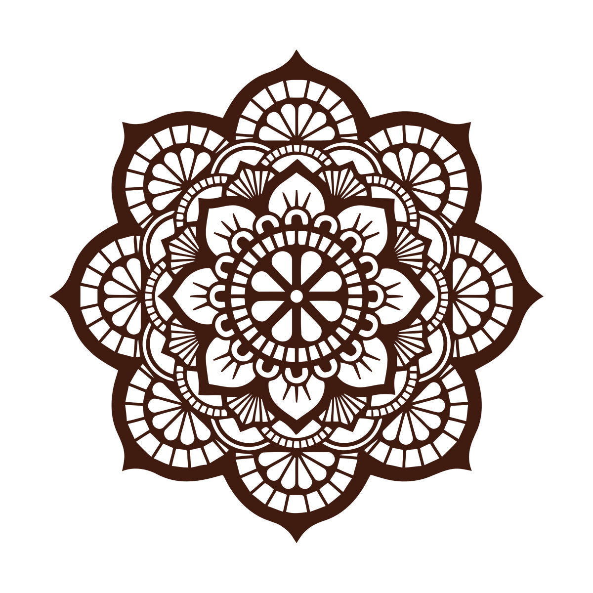 Wall Decals Paster Paper Meditation Circle Ornament Pattern Beautiful Mandala Personalized Customization