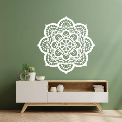 Wall Decals Paster Paper Meditation Circle Ornament Pattern Beautiful Mandala Personalized Customization