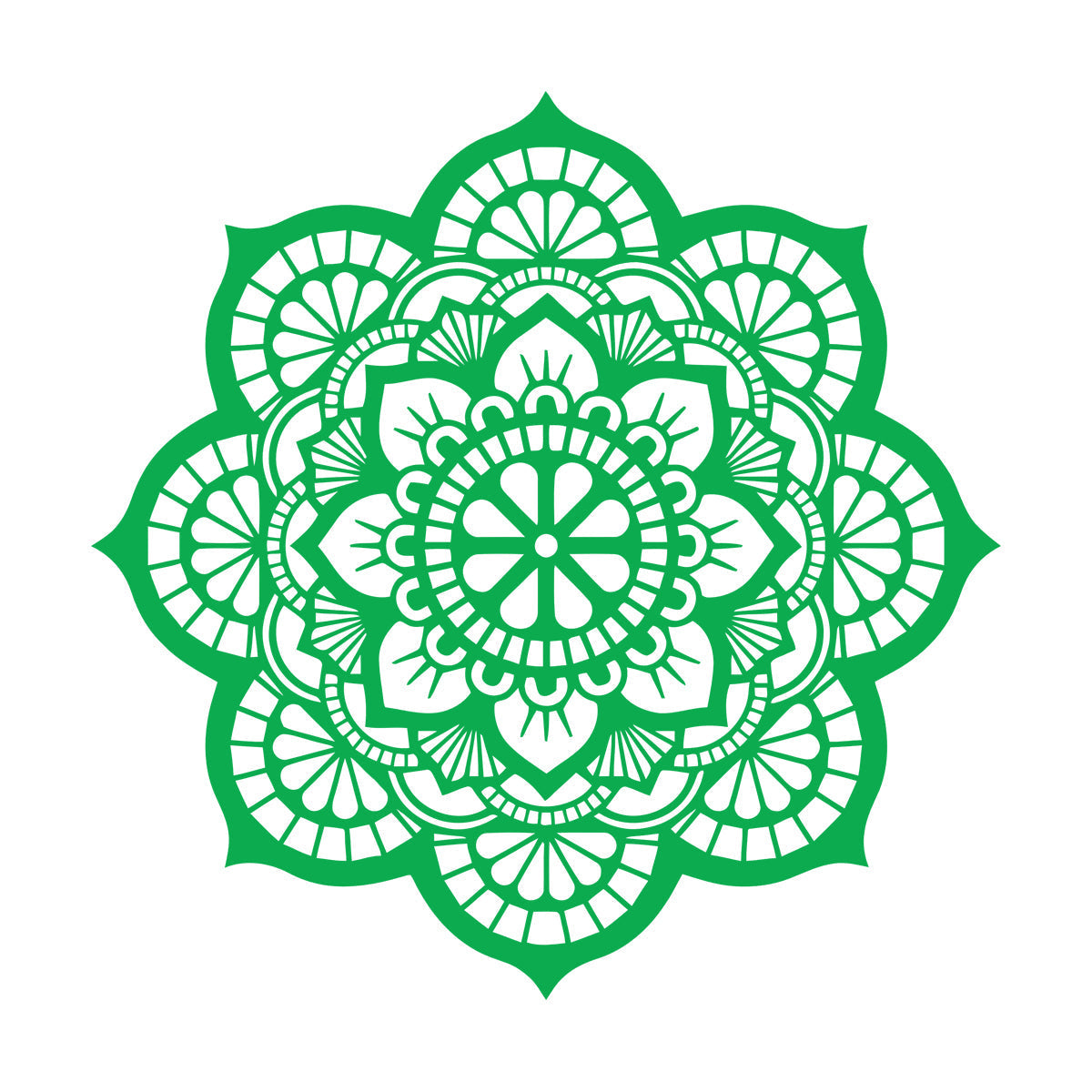 Wall Decals Paster Paper Meditation Circle Ornament Pattern Beautiful Mandala Personalized Customization