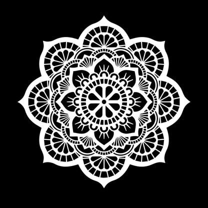 Wall Decals Paster Paper Meditation Circle Ornament Pattern Beautiful Mandala Personalized Customization