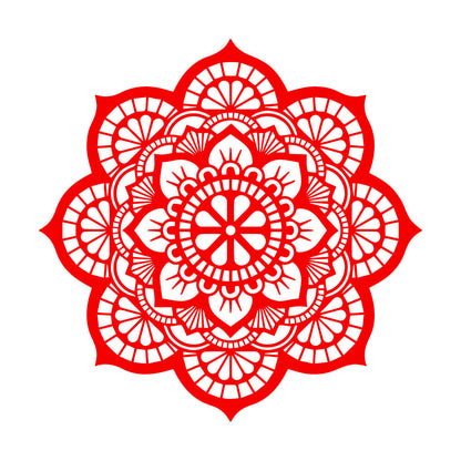 Wall Decals Paster Paper Meditation Circle Ornament Pattern Beautiful Mandala Personalized Customization