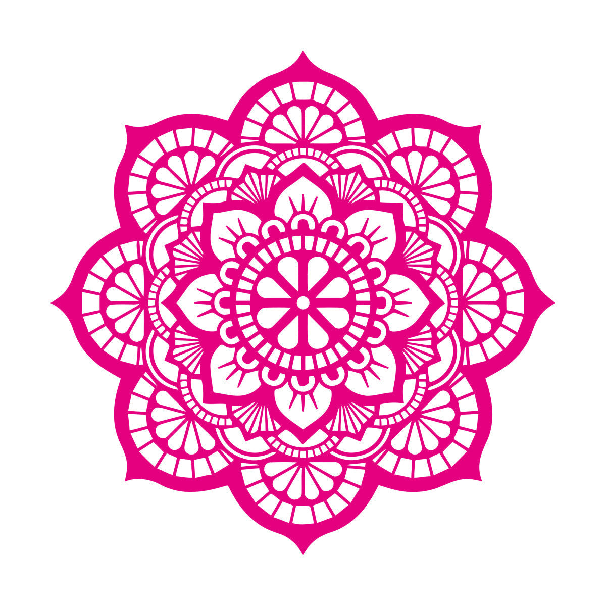 Wall Decals Paster Paper Meditation Circle Ornament Pattern Beautiful Mandala Personalized Customization