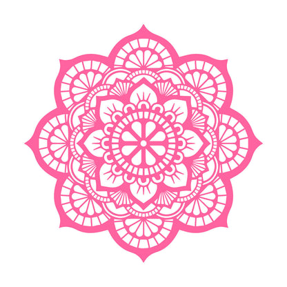 Wall Decals Paster Paper Meditation Circle Ornament Pattern Beautiful Mandala Personalized Customization