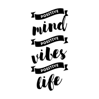 Mural And Wall Vinyl Decal Positive Vibes Quote Meditation Home Multi Color Selection