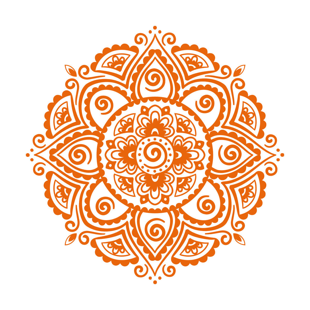 Symbol Mandala Buddhism Hinduism Religion Lotus Fine Carving Stickers Removable Without Leaving Glue