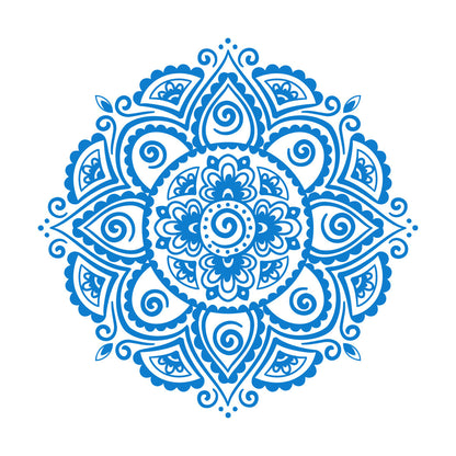 Symbol Mandala Buddhism Hinduism Religion Lotus Fine Carving Stickers Removable Without Leaving Glue