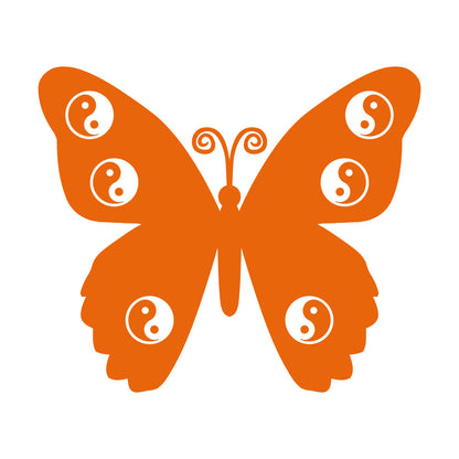 Zen Butterfly Yin Yang Yoga Meditation Room Wall Stickers Paster Paper Multi Color Selection