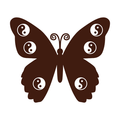 Zen Butterfly Yin Yang Yoga Meditation Room Wall Stickers Paster Paper Multi Color Selection